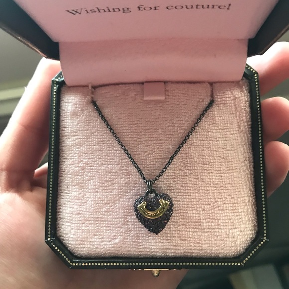 Juicy Couture Jewelry - Heart Pendant Necklace with Gold Accent - Women Jewelry